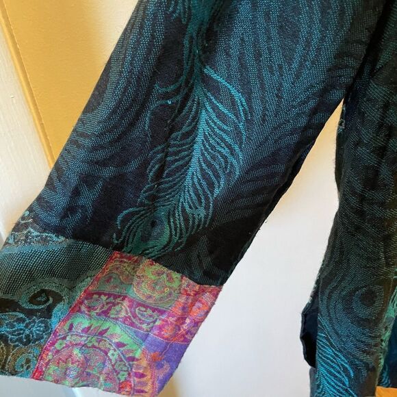 Soft Surroundings Colorful Patchwork Blazer Size Medium - Picture 3 of 9